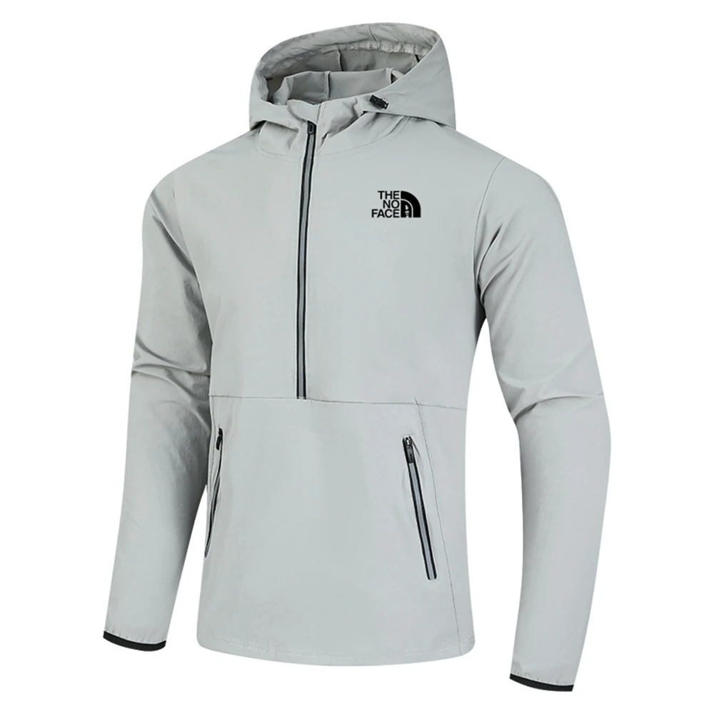 

Spring and Autumn New Men's and Women's Outdoor Sports Long sleeved T-shirt Climbing Camping Quick Dry Breathable Windproof Wate