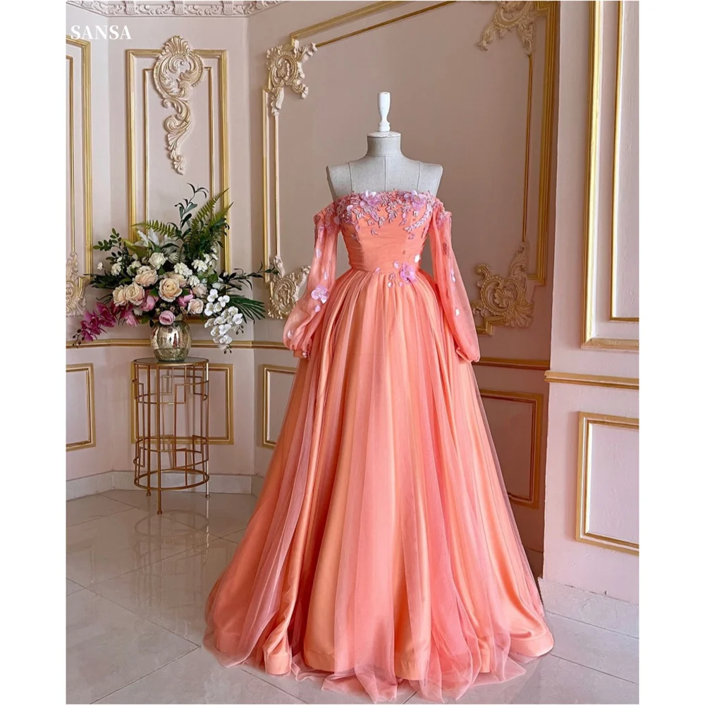 Женское кружевное вечернее платье Sansa блестящее ТРАПЕЦИЕВИДНОЕ ПЛАТЬЕ до пола из