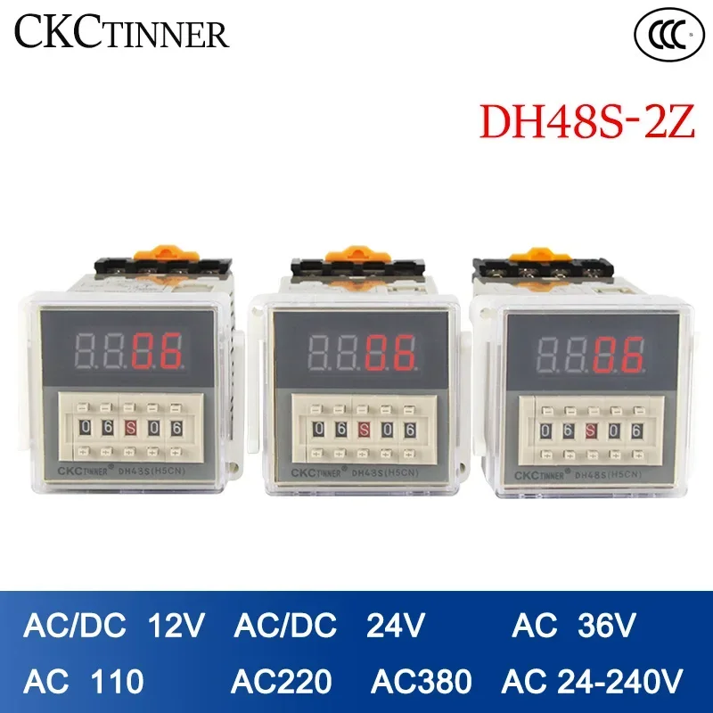 Цифровой телефон программируемое реле времени управления 0 01 S-99H99M с цоколем AC/DC 12