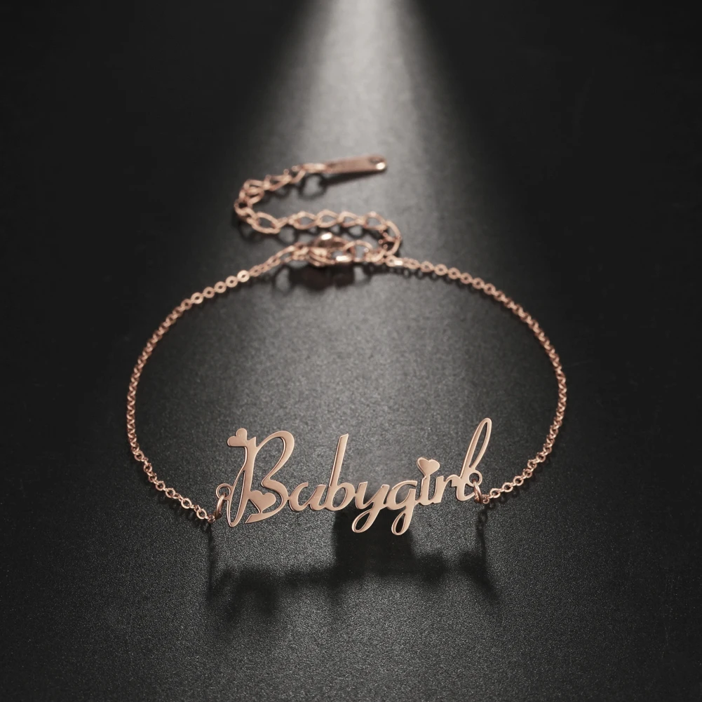 

Браслеты Lucktune с различными именами для женщин и мужчин, персонализированные браслеты с именной табличкой на заказ, модные ювелирные издели...