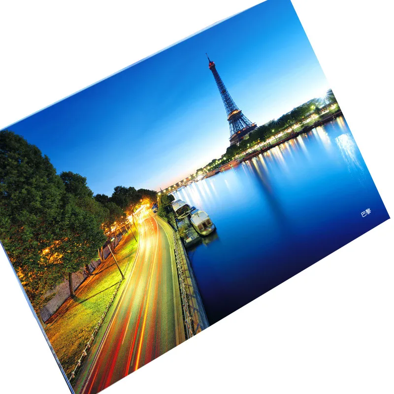 

30/6pcs Charming City Paris HD Postcards Set Beautiful Scenery Postcard Envelopes Greeting Card Gift Card Message Card