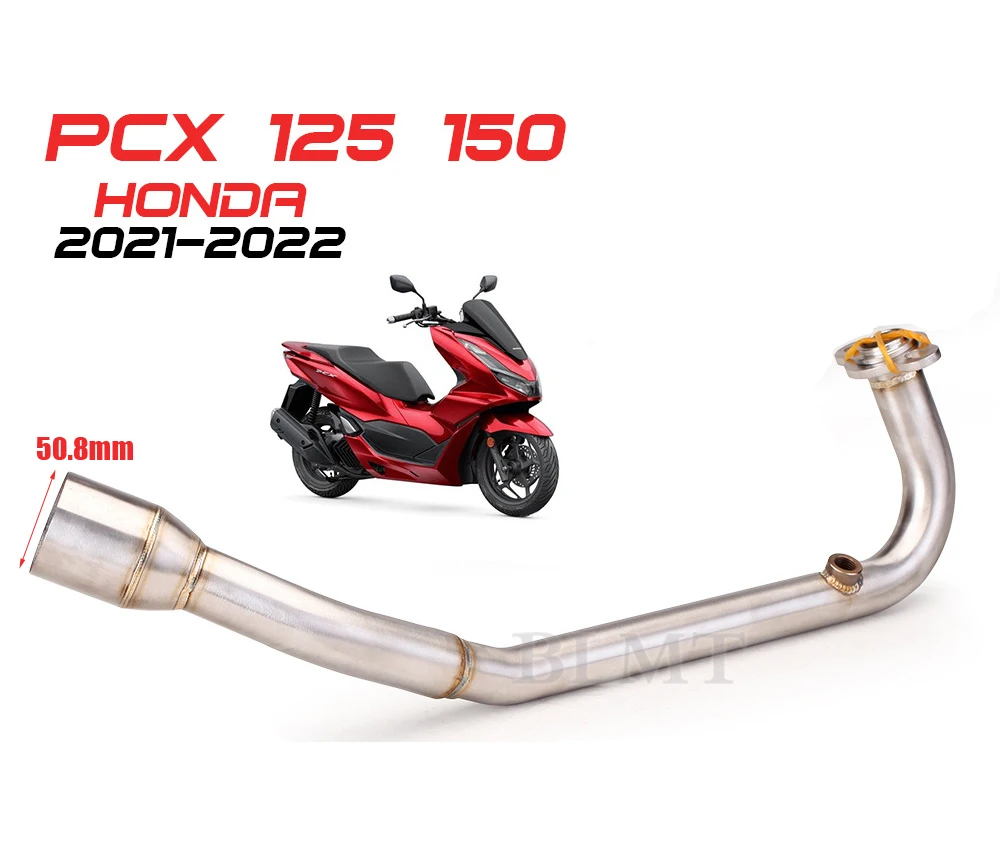 

Слипоны для Honda PCX 125 PCX 150 PCX125 PCX150 2021 - 2022 выхлопная труба мотоцикла Модифицированная переднее соединение звеньевая труба