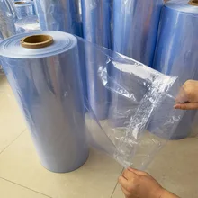 PVC heat Shrink Clear Film Membrane Plastic Cosmetic Book Box shoes Packaging Canister Hot Shrinkable tube Transparent cylinder