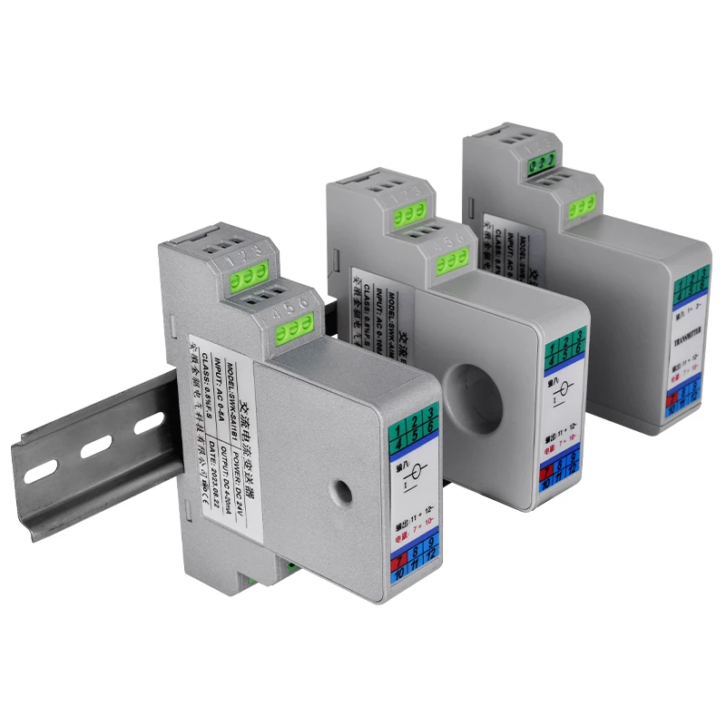 Перфорированный однофазный передатчик переменного тока AC0 ~ 200A Датчик входного 24