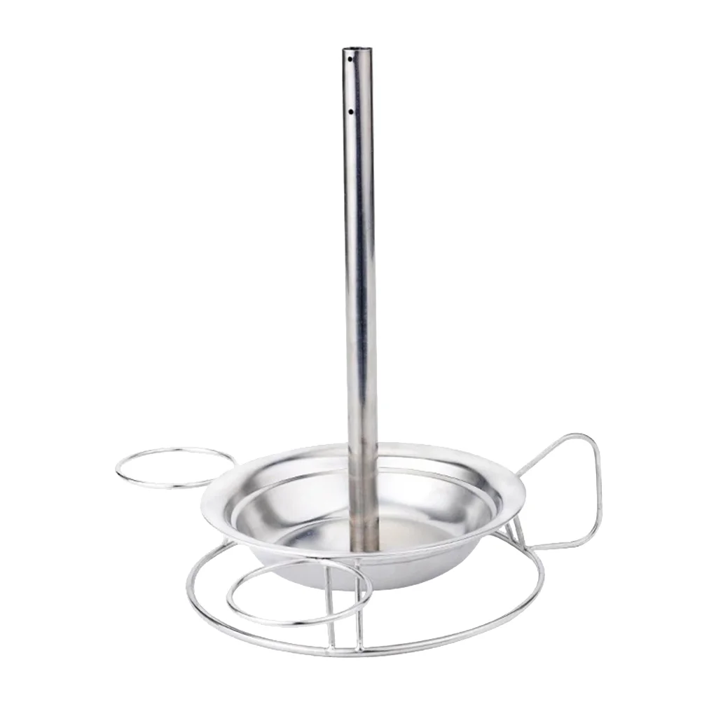

1pc Chicken Roaster Rack Creative Useful Stainless Steel Upright Portable Roaster Rack for Camping Restaurant Outdoor