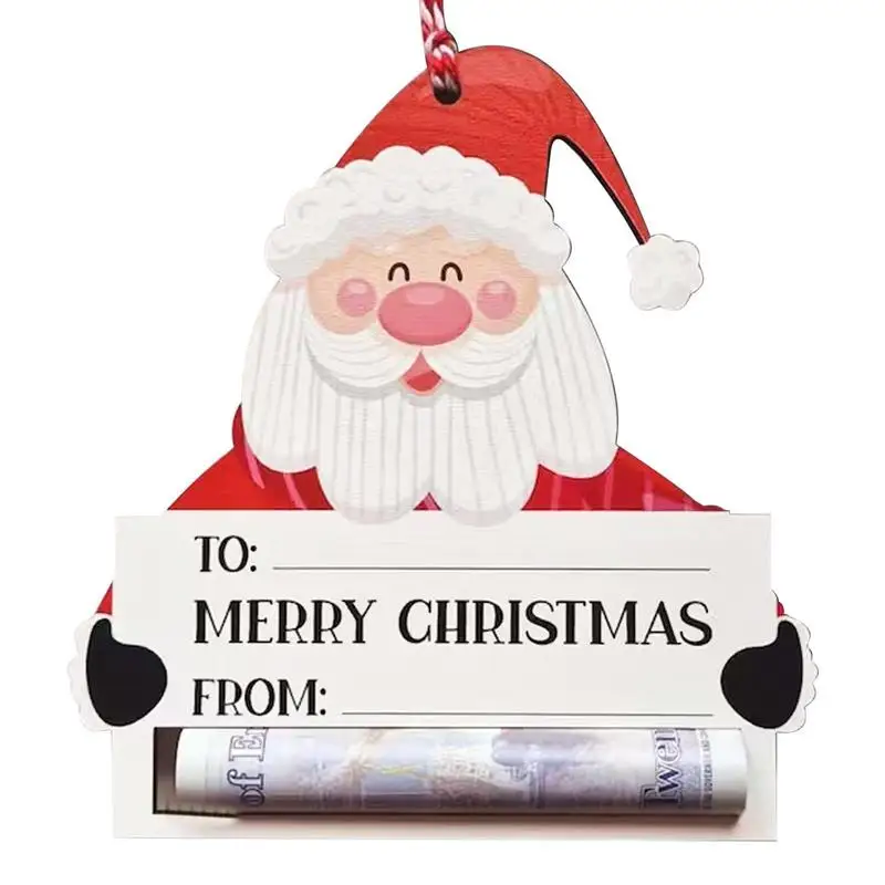 

Christmas Money Holder Cards Christmas Money Holder For Cash Gift 1Pc Christmas Greeting Card Holder Santa Elk Snowman Penguin