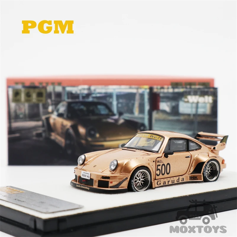 

PGM 1:64 RWB 930 Garuda 500 Золотой полноразмерный литая модель автомобиля