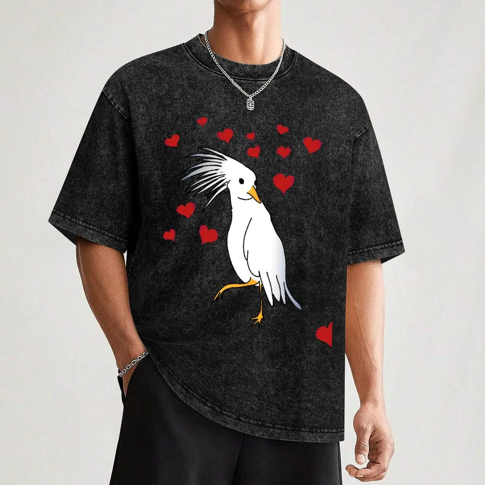 Little Cagou Love футболка хлопок мужской кэжуал