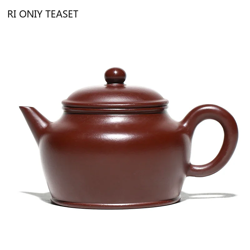 

230ml Master Handmade Zisha Tea Pot Chinese Yixing Purple Clay Teapot Customized Filter Beauty Kettle Home Tradition Tea Sets