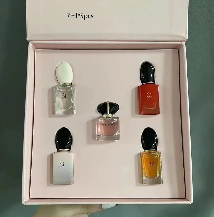 

top quality brand women si mini set perfume floral long lasting natural taste with atomizer for men fragrances