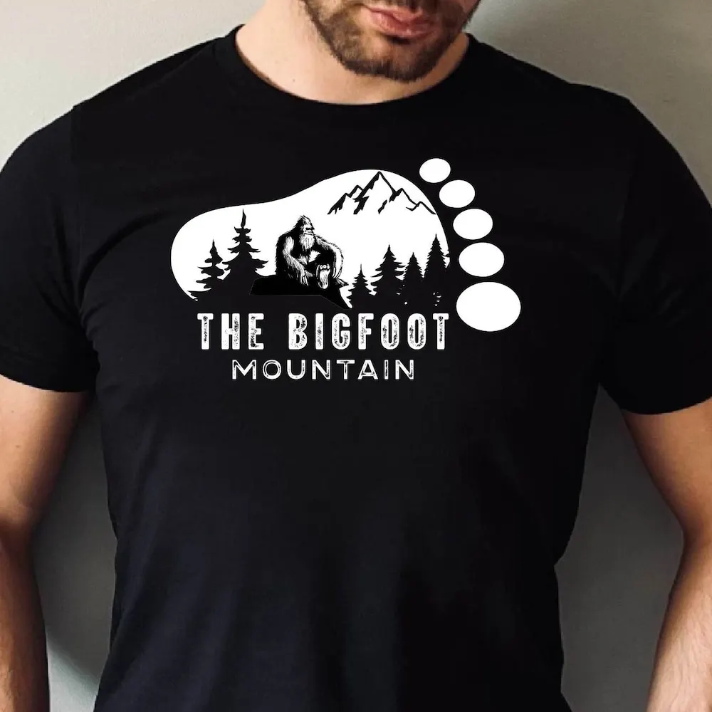 Футболка Bigfoot Mointain Милый Забавный день знаменитости