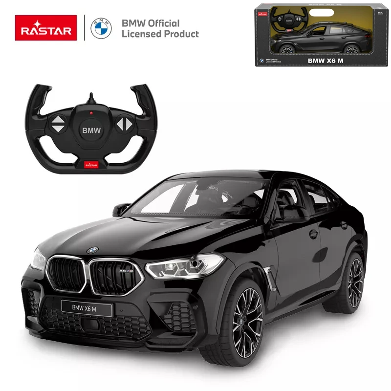 

Rastar BMW X6 M Series RC Car 1:14 Scale 2.4G Remote Control Car Toy Model LED Lights Automobile Gift For Kids Adults