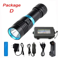 c2 cold white powerful l2 diving led flashlight dive 200m waterproof underwater camping torch lamp dimming by 18650 26650
