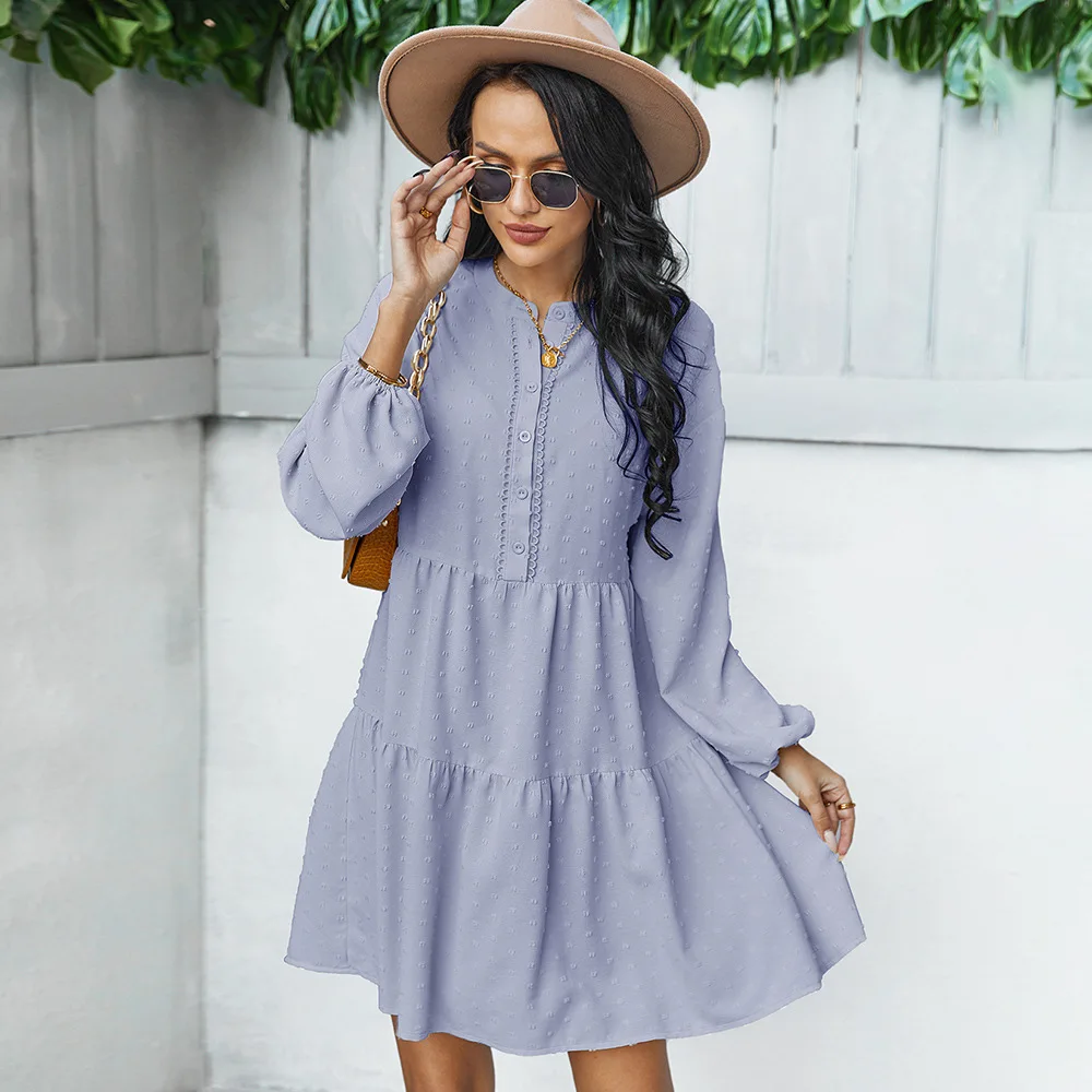 

Yuggux Top Quality Fashionable Women's Clothing Elegant Dress 2022 Spring And Autumn New Long Sleeve Loose Skirt