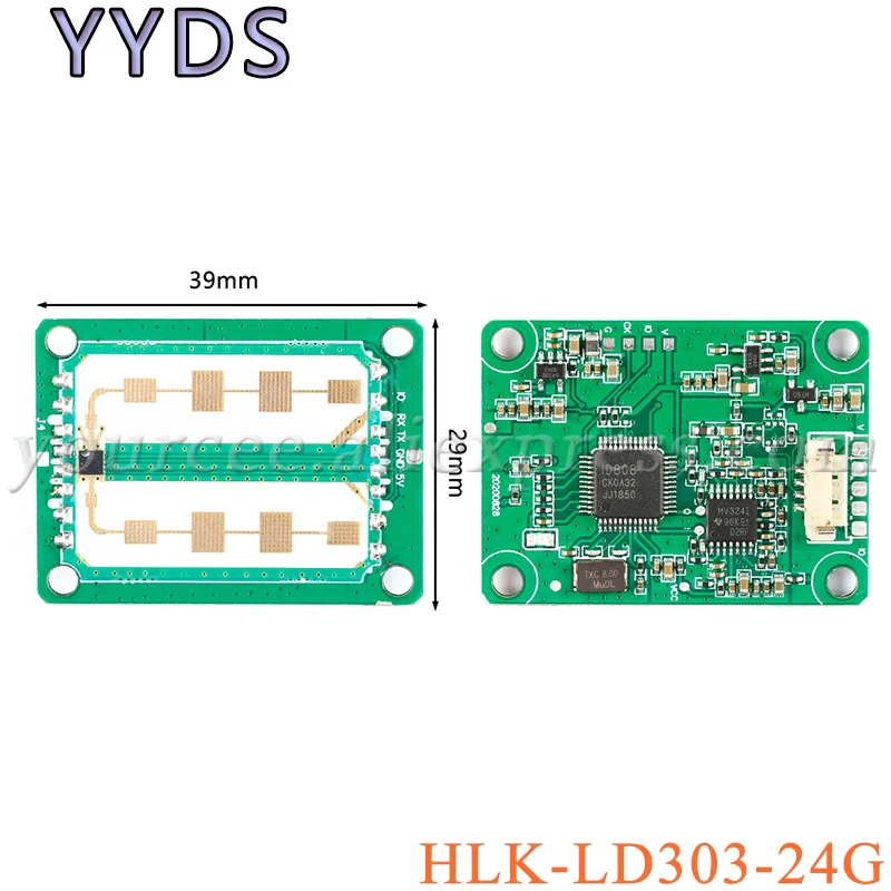 

HLK-LD303-24G 24GHz Millimeter MM Wave Ranging Range Radar Sensor Module LD303 24G Motion Detection Distance Sensor TTL Output