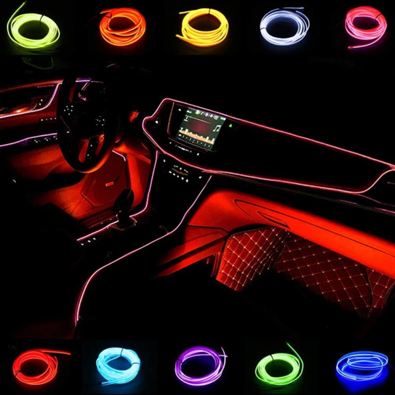

LED Strip 1/2/3/5M With USB Drive Party Atmosphere Diode Car Interior Decorative LampFor Auto DIY Flexible Neon Ambient Light