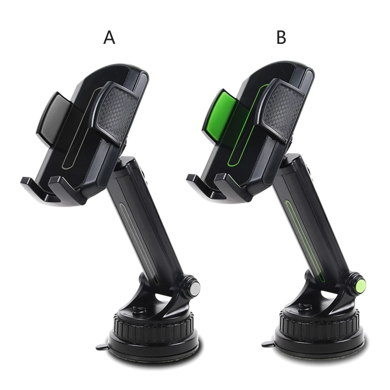 

G99F Car Phone Gooseneck Windshield Mount Cradle Suction Cup for 60-96mm Width Devices Free Rotations Universal Stand