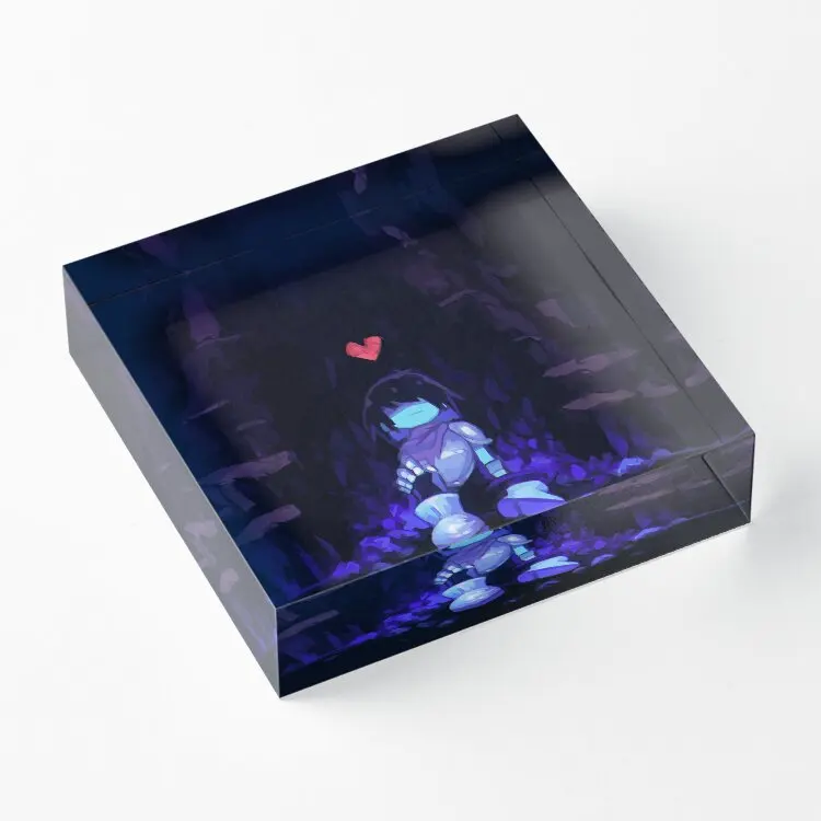 

Deltarune Kris Acrylic Block1Customizable Decor Clear Transparent Process Decoration Art Photos Room Fashionable Funny Pad