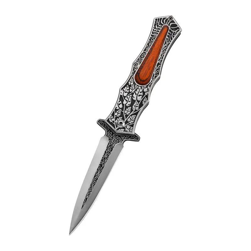 

Starship 2022 POP Wood Handle Military Knife For Man Gift