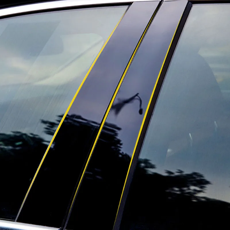 

Подходит для Toyota Fortuner 2016 2017 2018 2019 2020 2021 2022, оконные стойки, накладки на дверь, наклейки, украшения, глянцевый черный