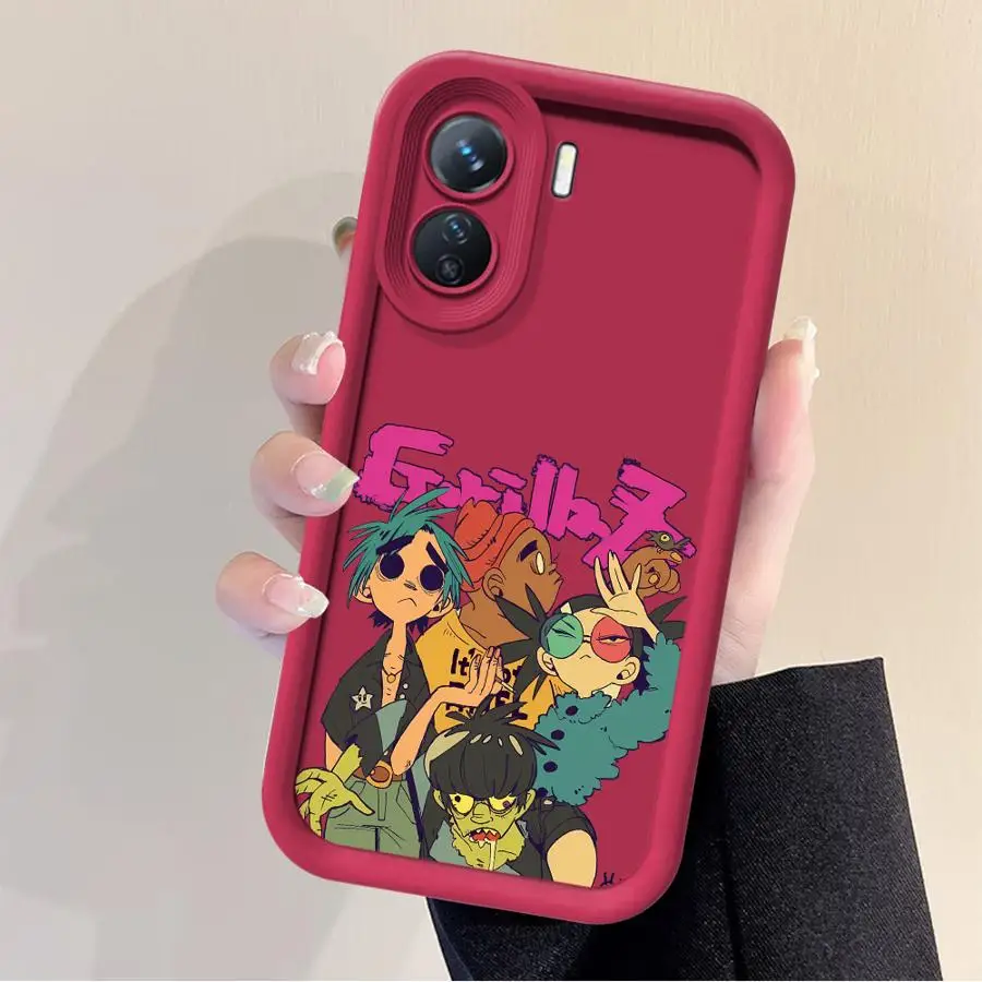 Чехол для телефона Rock Gorillaz XiaoMi Redmi Note 9 S 10 Pro Lite 11 11ProPlus5G 12 12S 13 13ProPlus5G 4G