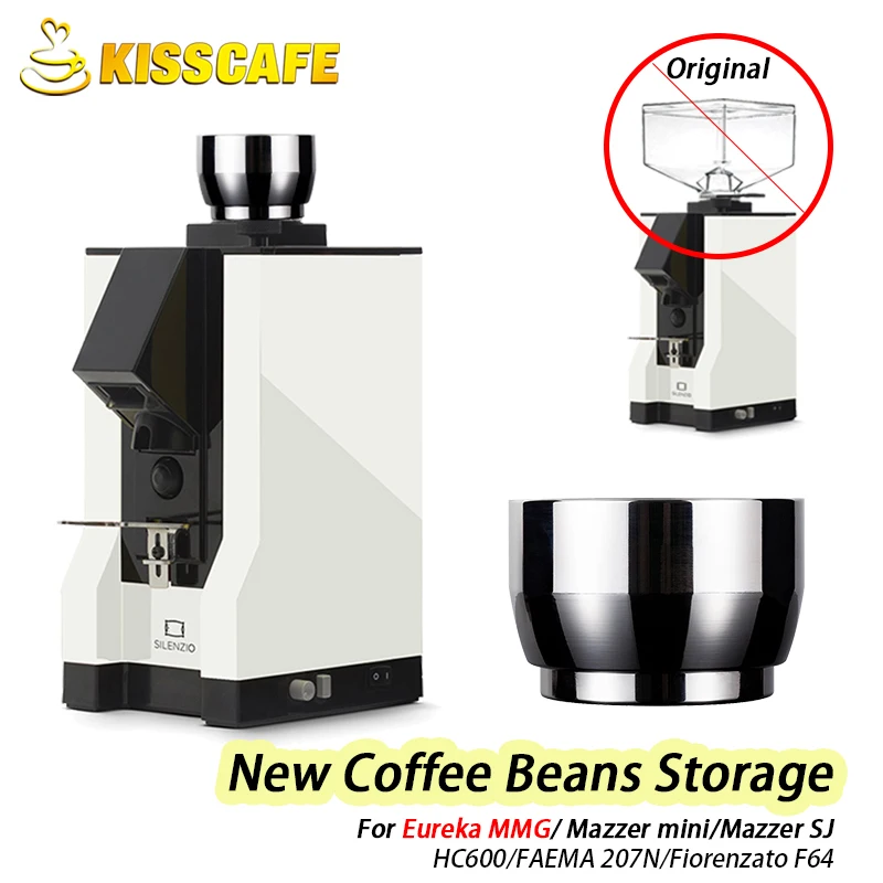 Coffee Beans Storage Coffee Beans Grinding For Mazzer mini/Mazzer SJ/HC600/FAEMA 207N Stainless Steel Tools Espresso Accessories