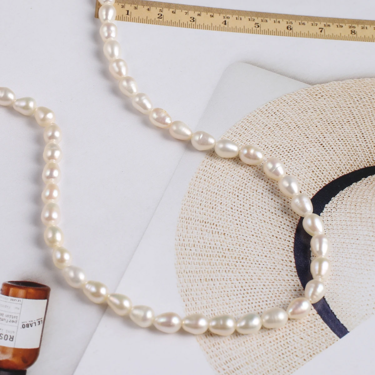 Natural Freshwater Pearl Beads Loose Spacer Rice Shape Pearl Bead for Jewelry Making Diy Women Elegant Necklace Bracelet Crafts