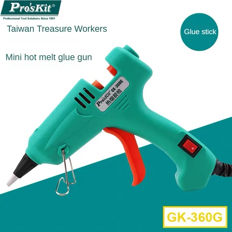 Pro'skit Пистолет для термоклеевого клея Ручной бытовой пистолет горячего GK-360G