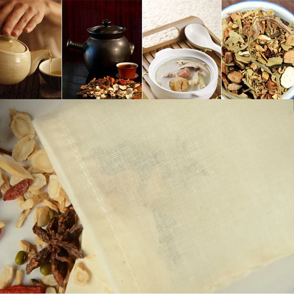 

10pcs 30x40cm Cotton Muslin Reuseable Filter Bags Strainer Bags Drawstring Bags for Fruit Tea Nut