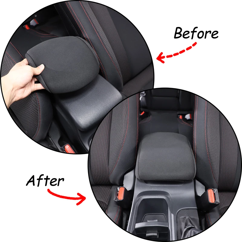 

For Subaru WRX 2021-2023 Car Central Armrest Box Cover Leather/cloth Interior Accessories 1 Pcs