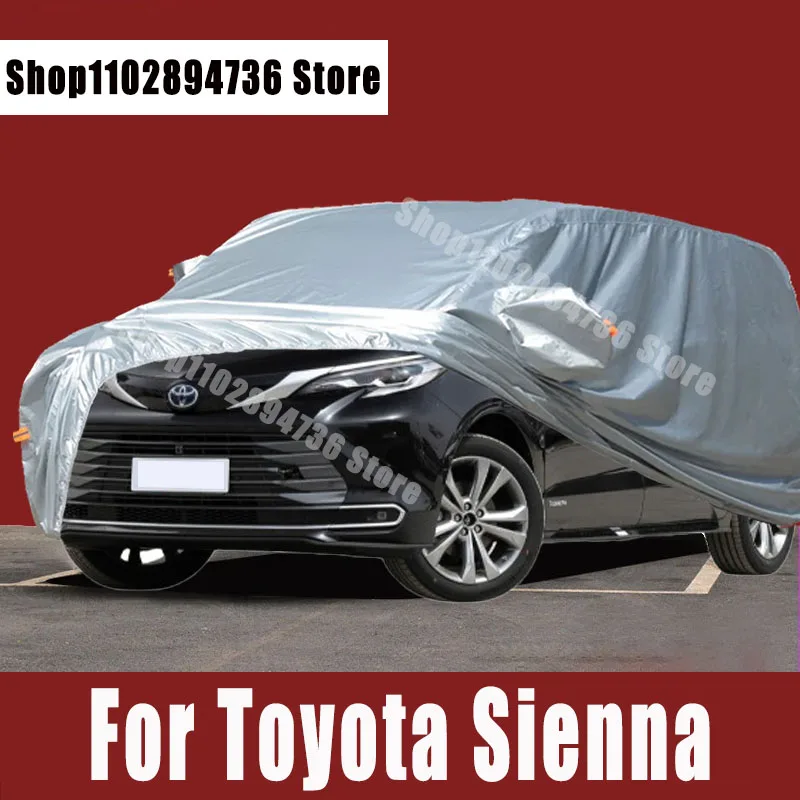 

Автомобильные чехлы для Toyota Sienna, уличная Защита от солнца, УФ-лучей, пыли, дождя, снега, защитный чехол для автомобиля