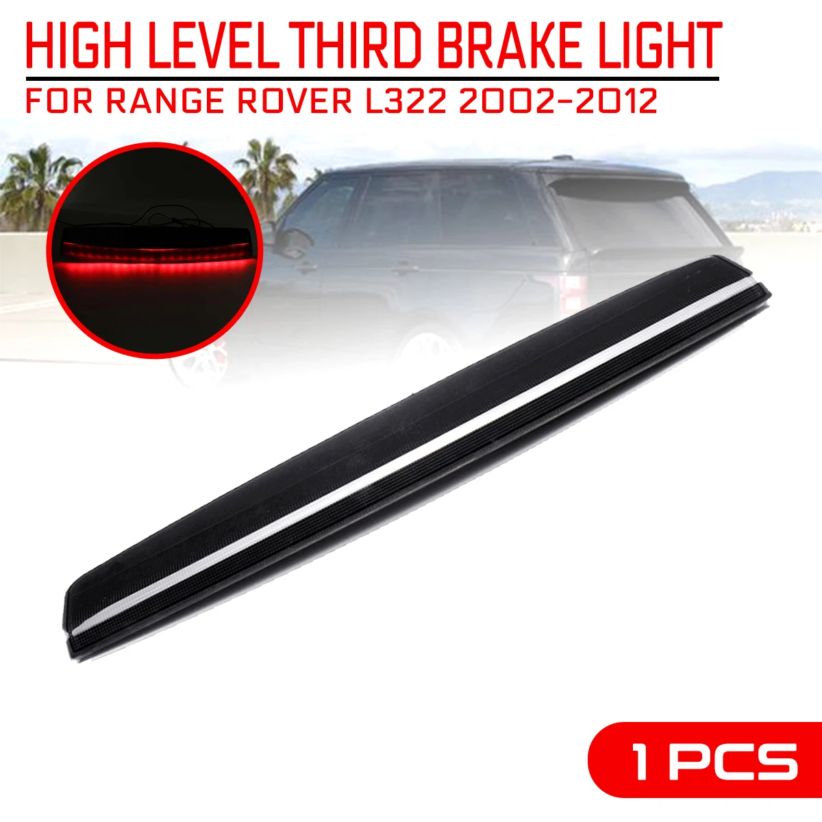 

Car LED Lamp Additional High Brake Stop Light Third High Mount Warning Turn Signal For Range Rover L322 2002 2003 2004-2012