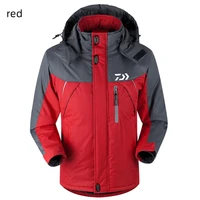 daiwa dawa2022 cross border winter fleece thickened hooded waterproof thermal night reflective jacket manufacturer straight spot