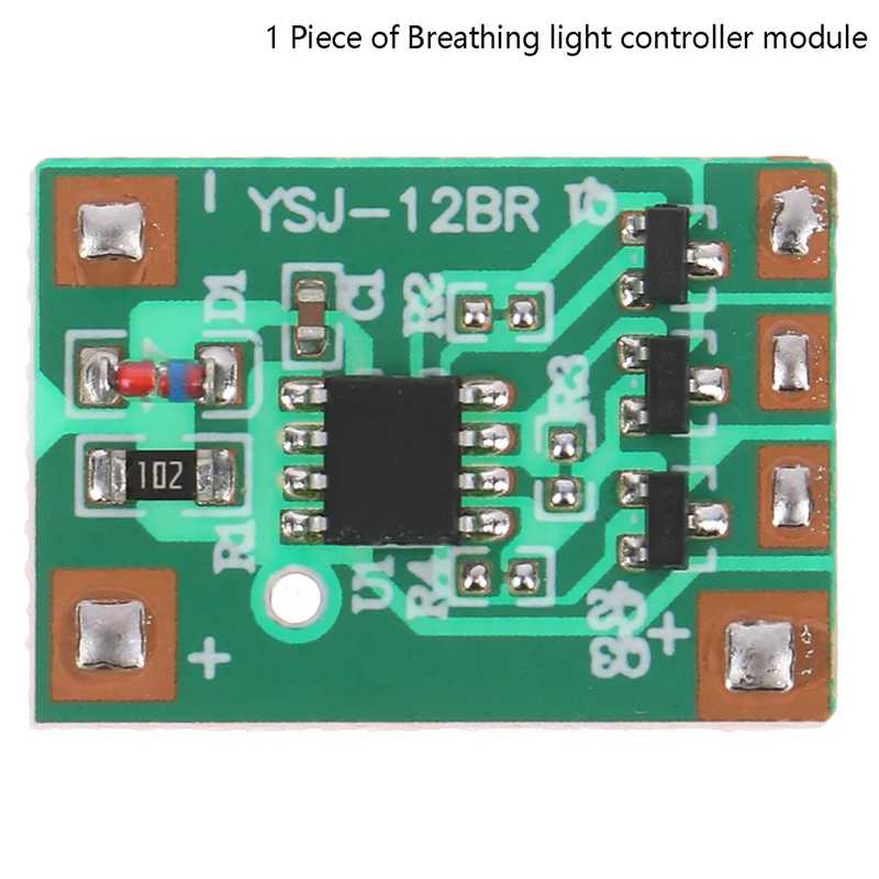 

3V 6V12V Slow Breathing Light Module 3-way 300mAh Light with Slow Flashing Light Gradually on And Off Chip
