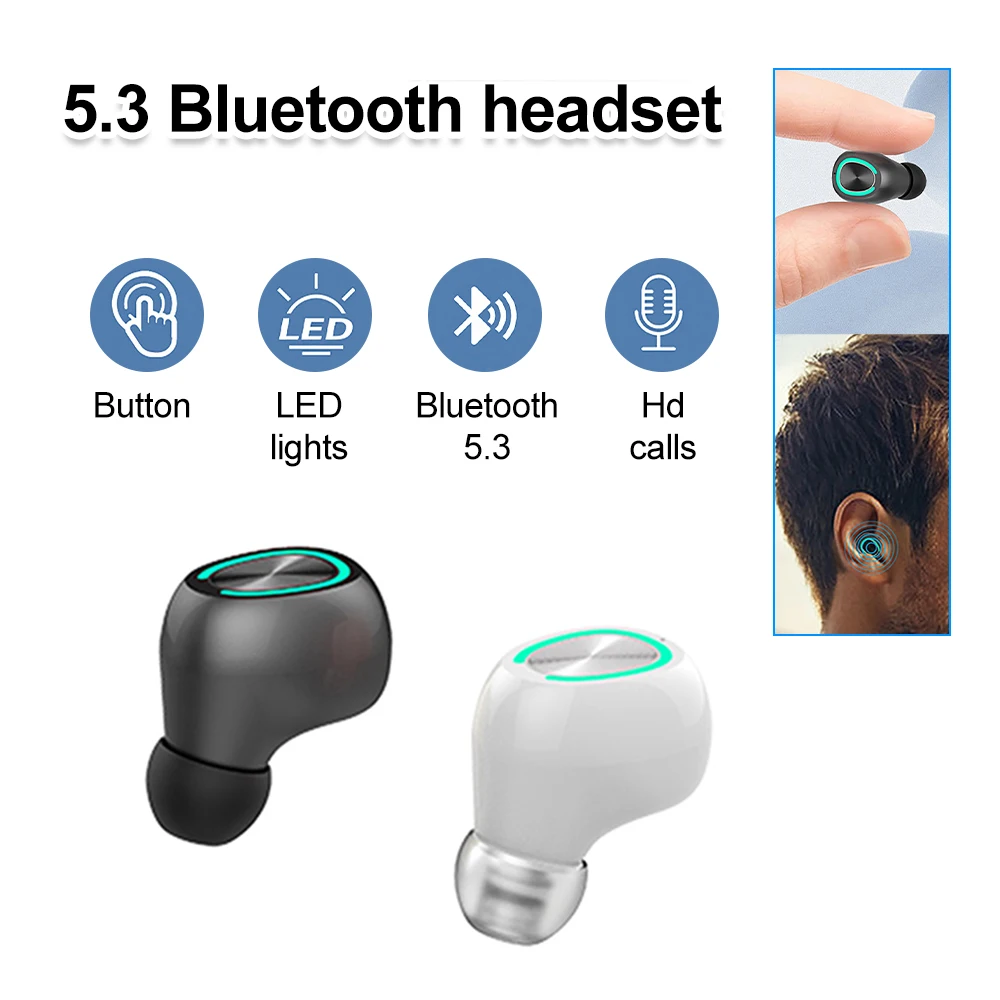 

Mini bluetooth earphones over ear Wireless Bluetooth Earphone In Ear Sport With Mic Handsfree Headset Headphones For Phone