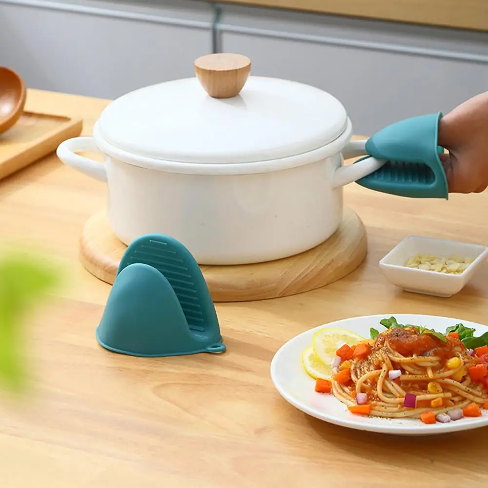 

2 шт./комплект, мягкие силиконовые перчатки для духовки