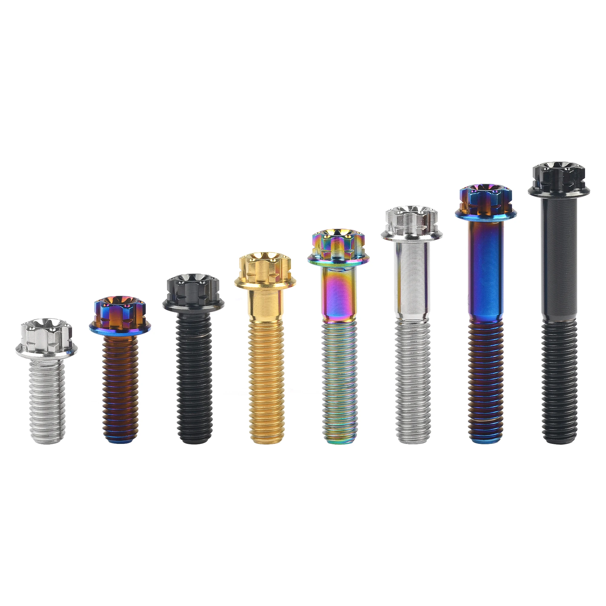 Титановый болт Xingxi M10x15 ~ 90 мм T50 Torx Pitch1.25/1 5 фланцевый винт для мотоциклетных