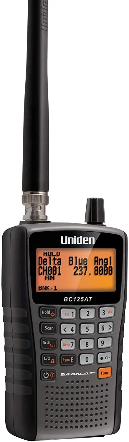 

U n i d e n Bearcat BC125AT Handheld Scanner, 500-Alpha-Tagged Channels, Close Call Technology, PC Programable, Aviation