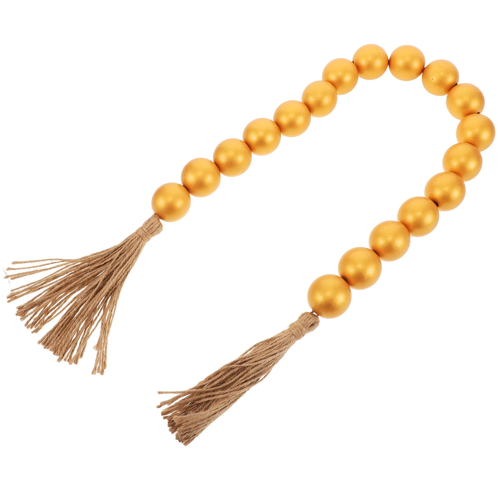 Деревянная гирлянда из бисера декор полки в стиле бохо декоративные бусины стол