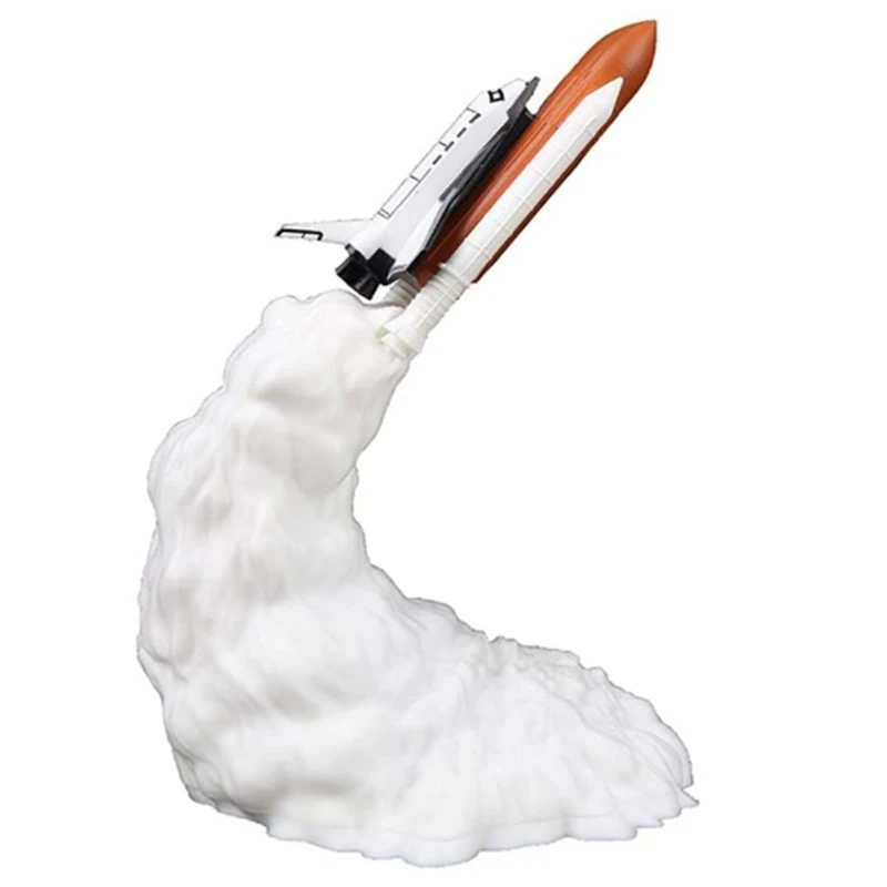 

3D Printing Rocket Lamp,Rechargeable Space Shuttle Lamp Night Light For Festivals Gift Space Lovers Home Desk Decoration