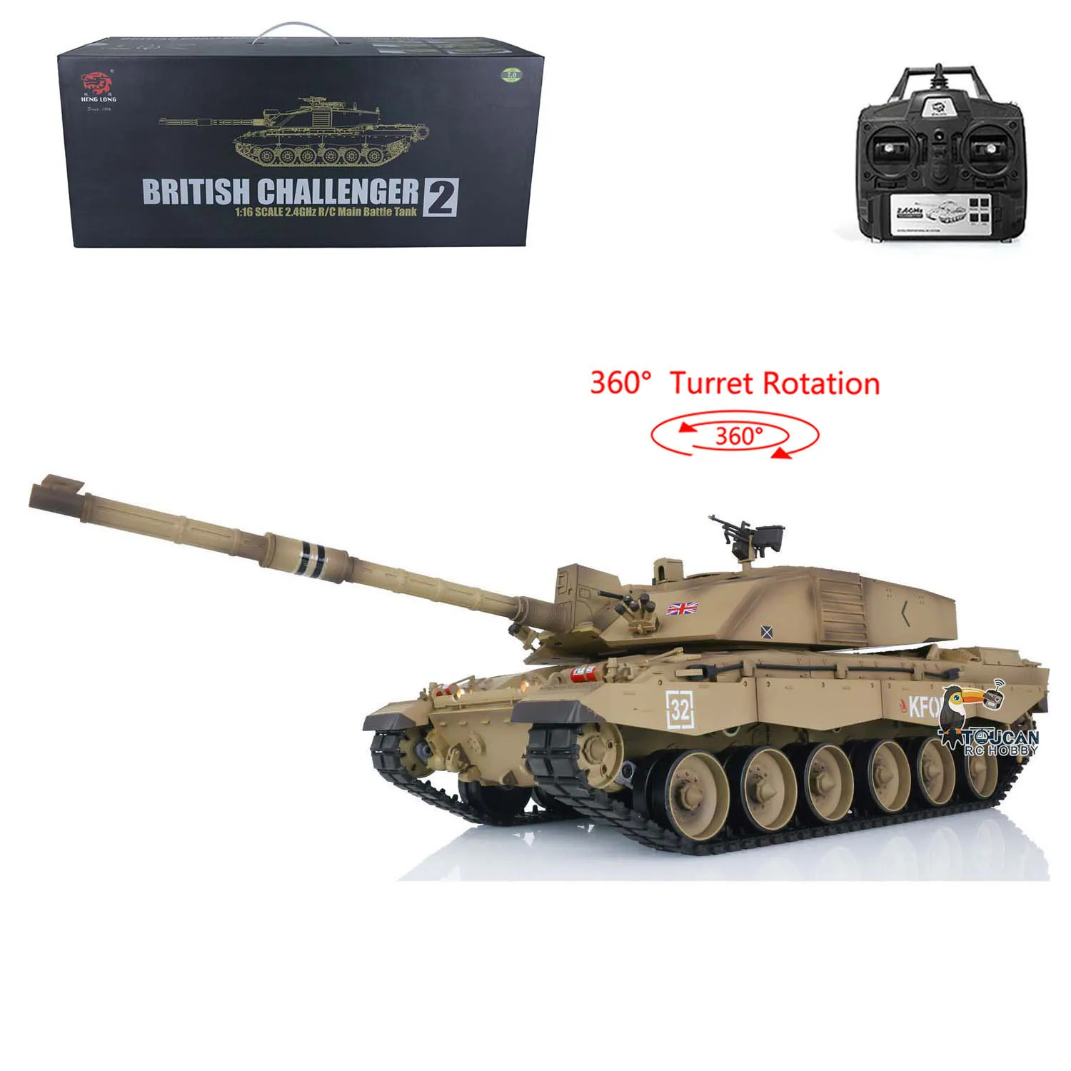 

2,4G Henglong 1/16 масштаб 3908 пластиковый Challenger II RC Танк 360 башня дымовой эффект для мальчиков Игрушки TH17735-SMT7