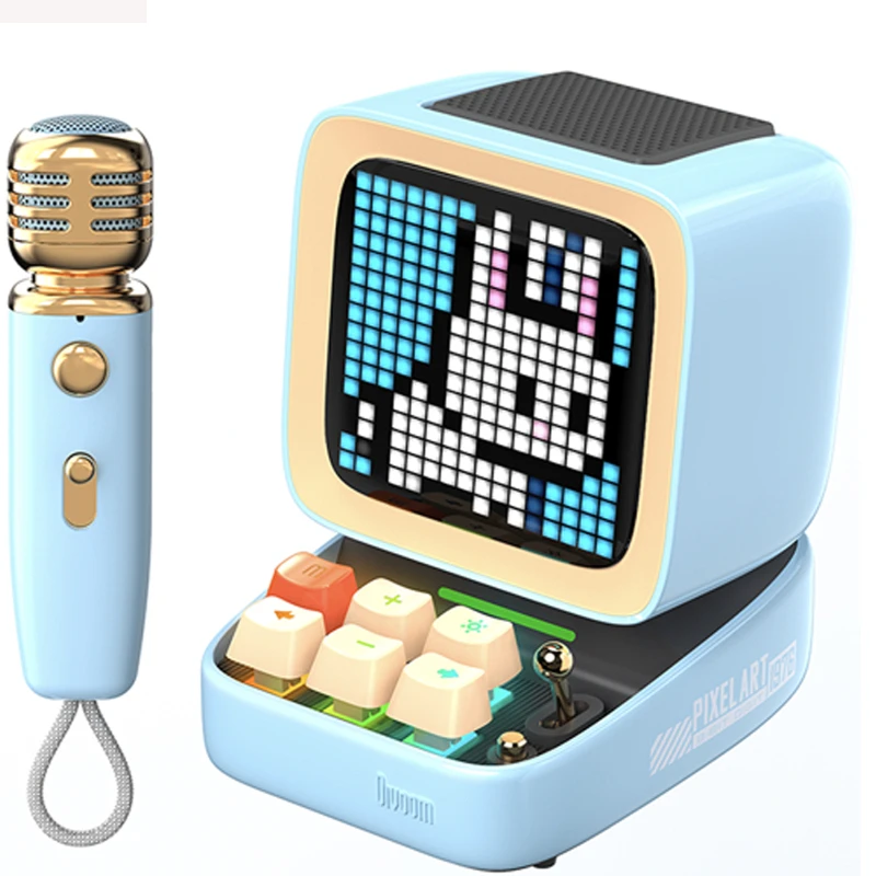 

Divoom Ditoo-Mic Pixel Art портативный Bluetooth-динамик для ПК с беспроводным микрофоном для караоке, Bluetooth 5,0, Ретро дизайн