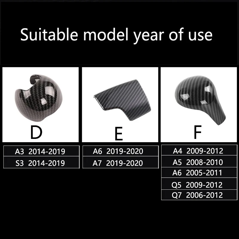 Для Audi A3 A4 A5 A6 A7 Q2 Q5 Q7 S3 S4 S5 S6 S7 B8 B9 Углеродное волокно автомобильная центральная