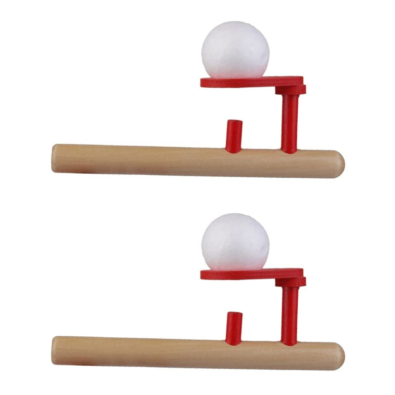 

2X классические деревянные игры, плавающий мяч, трубка и мячи, дующие игрушки
