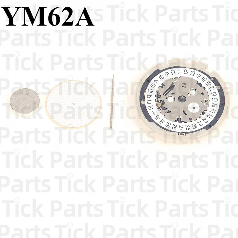 Новый оригинальный механизм Tianmadu YM62 дата на 3 6 стрелок замена 7T62A кварцевый