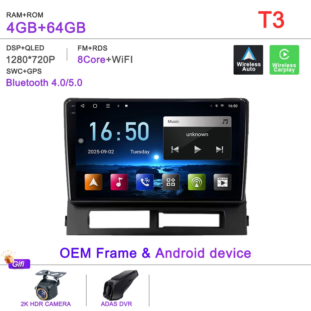 

Автомобильный DVD Android 15 для Toyota Prius XW20 II 2 2003-2011 Автомобильный радиоприемник Мультимедийный видеоплеер GPS-навигация без 2din DVD-экрана