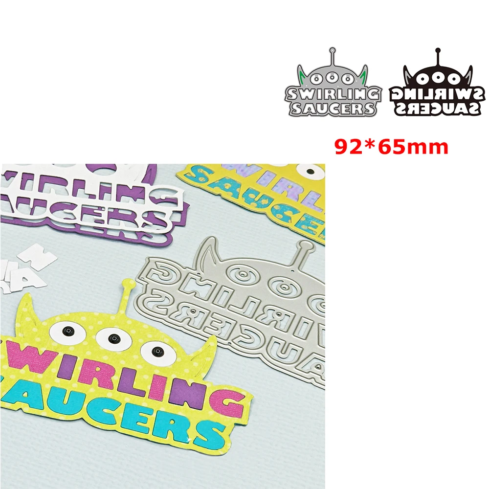 

Disney Alien SWIRLING SAUCERS Cutting Dies for DIY Scrapbooking Paper Card Album Crafting Toy Story Mould Knife 2023 New