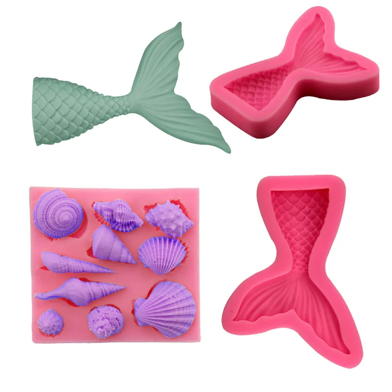 

Fish Tail Liquid Silicone Mold Flip Sugar Baking Tool Chocolate Mold