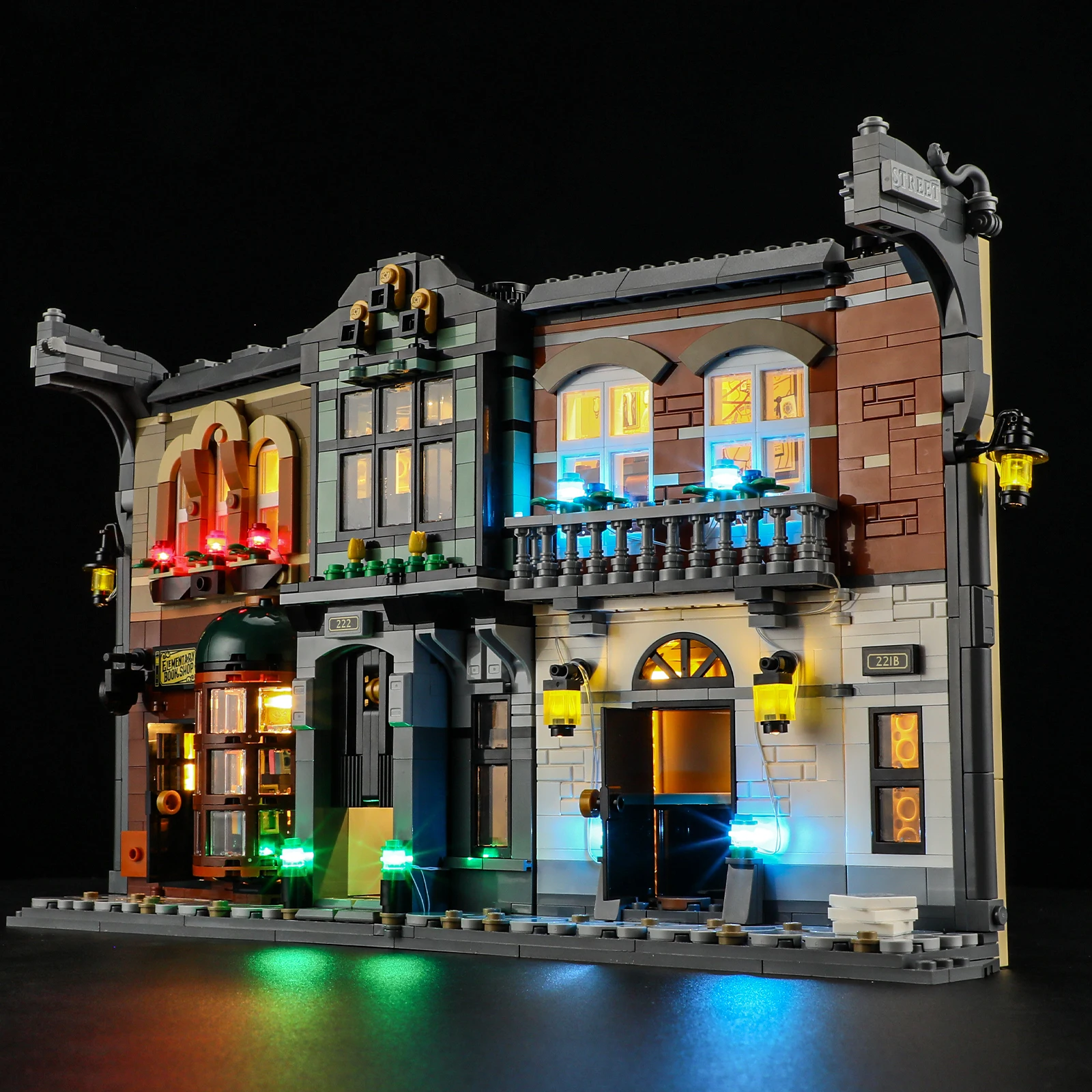 Фото Светодиодный светильник HPROSPER 5 В (без модели) для LEGO 10351 Шерлок Холмс Книжный уголок Декоративные фонари с батарейным блоком №3