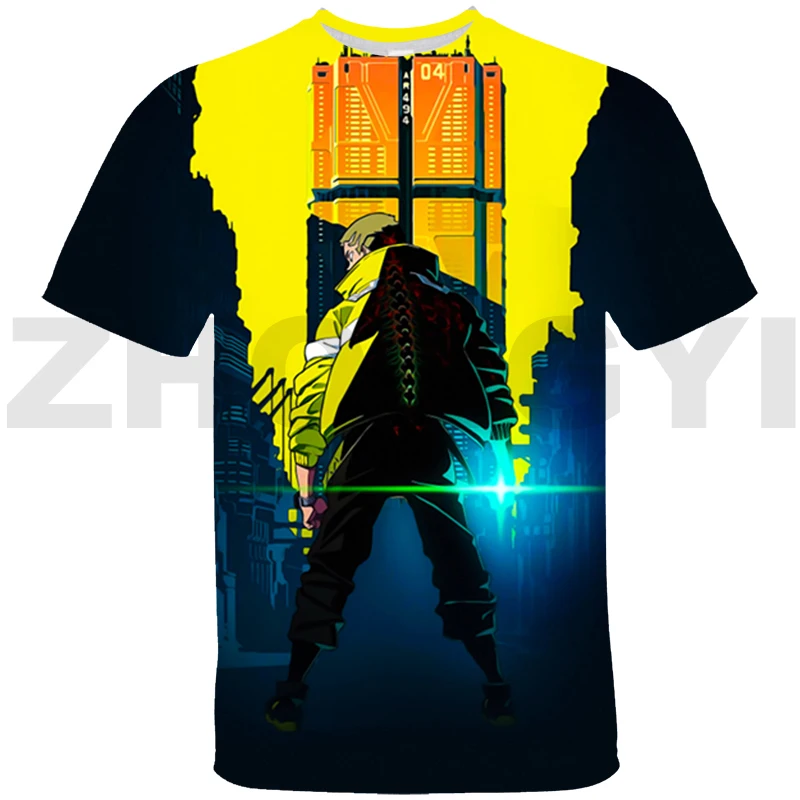 

Футболка Cyberpunk Edgerunners с 3D-принтом, милые футболки с графическим рисунком для девочек, модная мужская уличная одежда, повседневные короткие ф...